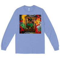 Colony Blue juneteenth black woman fashion girl Long Sleeve Tee - CowGirlArtShop