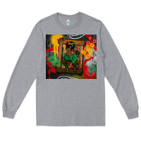 Heather Grey juneteenth black woman fashion girl Long Sleeve Tee - CowGirlArtShop
