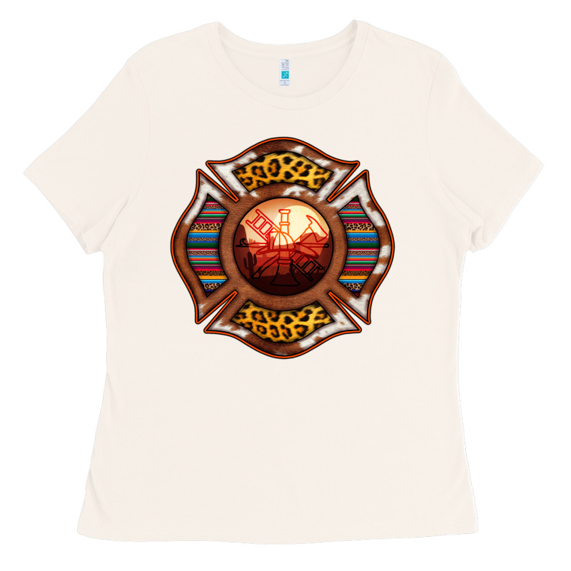 Western Firefighter Symbol Ladies Tee by RanaPortraitStore | Teevron