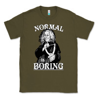 Army Green Limited Edition Grandma Addams (Frump)- Normal Is Boring Classic Tee - tuanDangUi