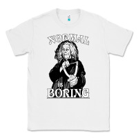 White Limited Edition Grandma Addams (Frump)- Normal Is Boring Classic Tee - tuanDangUi