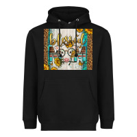 Black Western Blessed Mom Baby Calf Heavyweight Hoodie - LillyAllenDesigns