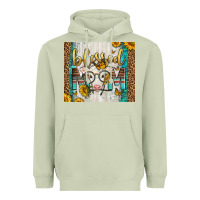 Matcha Western Blessed Mom Baby Calf Heavyweight Hoodie - LillyAllenDesigns