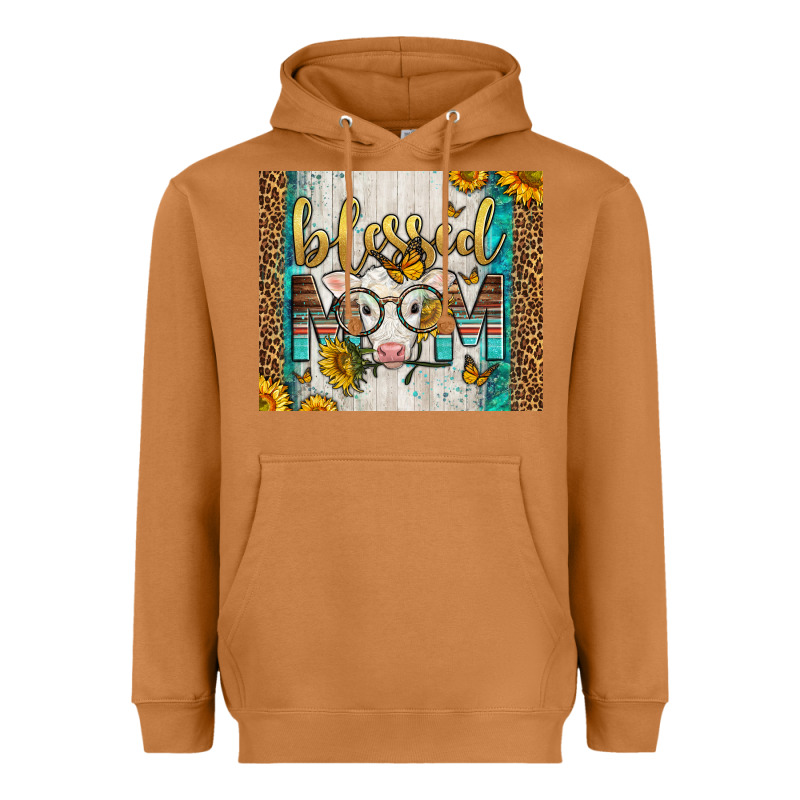Western Blessed Mom Baby Calf Heavyweight Hoodie by LillyAllenDesigns | Teevron