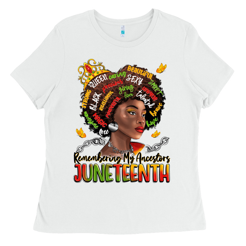 Remembering My Ancestors Juneteenth Ladies Tee by LillyAllenDesigns | Teevron