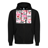 Black love Zipper Hoodie - LillyAllenDesigns
