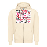 Sandshell love Zipper Hoodie - LillyAllenDesigns
