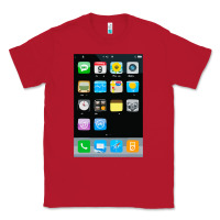 Red cell phone smartphone mobile app halloween costume Classic Tee - tuanDangUi