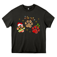 Asphalt christmas paws Heavy Core Tee - MaliasSmallBusiness