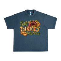 Midnight Navy Talk turkey to me Thanksgiving p Urban Heavy Tee - NancyCooperArtShop