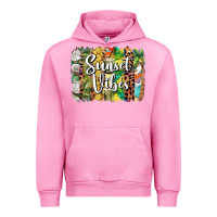 Fuchsia Pink sunset vibes brush stroke Urban Hoodie - BarkalooDesign