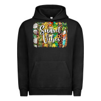 Pigment Black sunset vibes brush stroke Urban Hoodie - BarkalooDesign