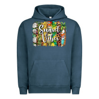 Pigment Midnight Navy sunset vibes brush stroke Urban Hoodie - BarkalooDesign