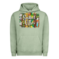 Pigment Oil Green sunset vibes brush stroke Urban Hoodie - BarkalooDesign