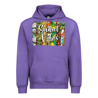 Tulip sunset vibes brush stroke Urban Hoodie - BarkalooDesign