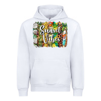White sunset vibes brush stroke Urban Hoodie - BarkalooDesign