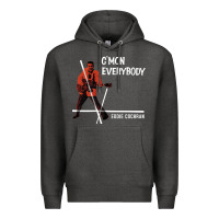 Charcoal Heather eddie cochran c mon everybody album cover Premium Hoodie - tuanDangUi