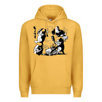 Mustard monokuma 1 Premium Hoodie - tuanDangUi