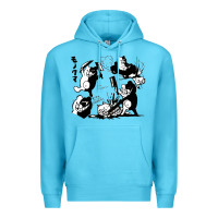 Ocean Blue monokuma 1 Premium Hoodie - tuanDangUi