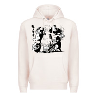Pale Pink monokuma 1 Premium Hoodie - tuanDangUi
