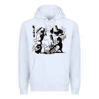White monokuma 1 Premium Hoodie - tuanDangUi