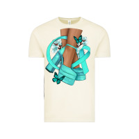 Vintage Arctic Ovarian Cancer diva teal ribbon Vintage Tee - NancyCooperArtShop
