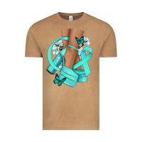 Vintage Camel Ovarian Cancer diva teal ribbon Vintage Tee - NancyCooperArtShop