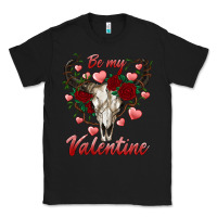 Black be my valentine bull skull Classic Tee - RanaPortraitStore