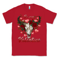 Red be my valentine bull skull Classic Tee - RanaPortraitStore