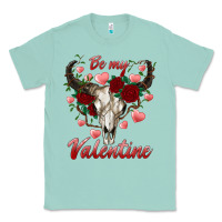 Seafoam be my valentine bull skull Classic Tee - RanaPortraitStore