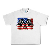 Lunar Rock American Racing Flag Urban Heavy Tee - JahusDesignShop
