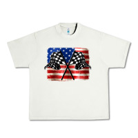 Pistachio American Racing Flag Urban Heavy Tee - JahusDesignShop