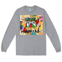 Heather Grey level 100 days of school Long Sleeve Tee - CowGirlArtShop