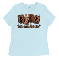 Baby Blue black the prime element melanin Ladies Tee - LillyAllenDesigns