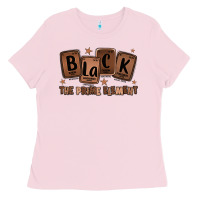 Bubblegum Pink black the prime element melanin Ladies Tee - LillyAllenDesigns