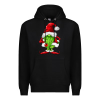 Black green christmas gnomes Premium Hoodie - FaDigitalArtStudio