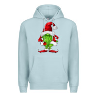 Blue Mist green christmas gnomes Premium Hoodie - FaDigitalArtStudio