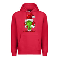 Cardinal green christmas gnomes Premium Hoodie - FaDigitalArtStudio