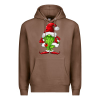 Chestnut green christmas gnomes Premium Hoodie - FaDigitalArtStudio