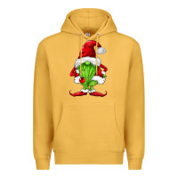 Mustard green christmas gnomes Premium Hoodie - FaDigitalArtStudio