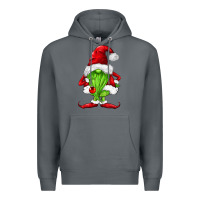 Rock green christmas gnomes Premium Hoodie - FaDigitalArtStudio