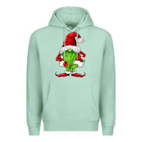 Seafoam green christmas gnomes Premium Hoodie - FaDigitalArtStudio