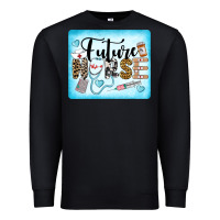 Black Western Future Nurse Premium Sweatshirt - LillyAllenDesigns