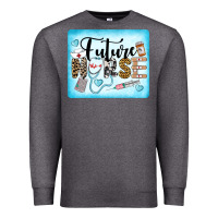 Charcoal Heather Western Future Nurse Premium Sweatshirt - LillyAllenDesigns