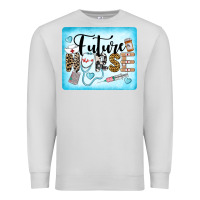 Dove Grey Western Future Nurse Premium Sweatshirt - LillyAllenDesigns