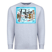 Heather Grey Western Future Nurse Premium Sweatshirt - LillyAllenDesigns