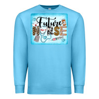 Ocean Blue Western Future Nurse Premium Sweatshirt - LillyAllenDesigns