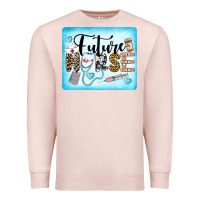 Pale Pink Western Future Nurse Premium Sweatshirt - LillyAllenDesigns