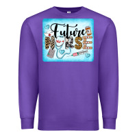 Purple Western Future Nurse Premium Sweatshirt - LillyAllenDesigns