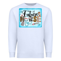 White Western Future Nurse Premium Sweatshirt - LillyAllenDesigns